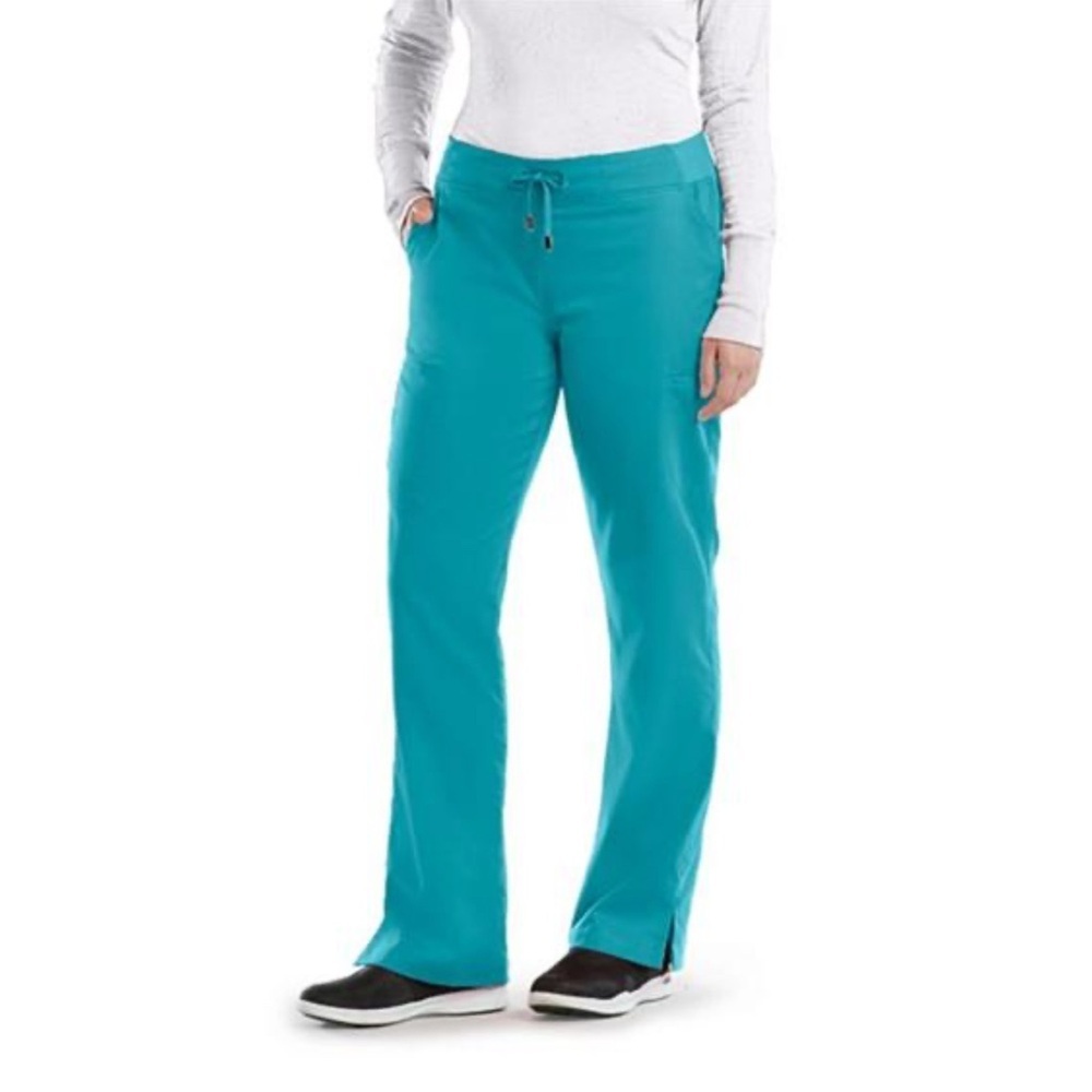 Grey's Anatomy Spandex-Stretch Women's Teal Color Scrub Pants Size S